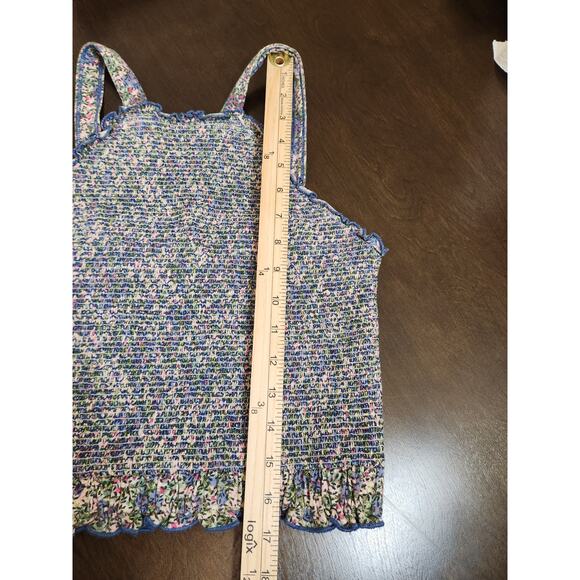 Anthropologie Women's Multicolor Smocked Halter Neck Cropped Tank Top Size Small - Picture 6 of 6